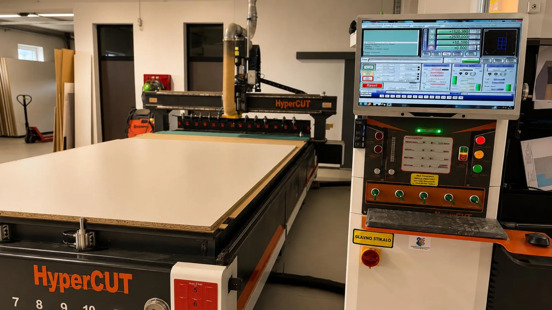 CNC stroj u proizvodnom pogonu